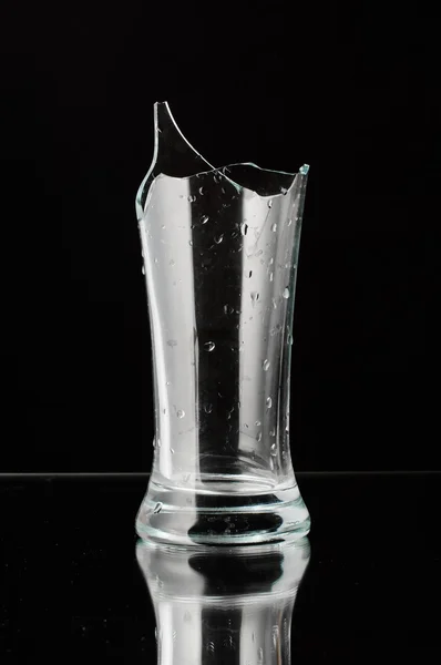 Verre écrasé nature morte — Photo