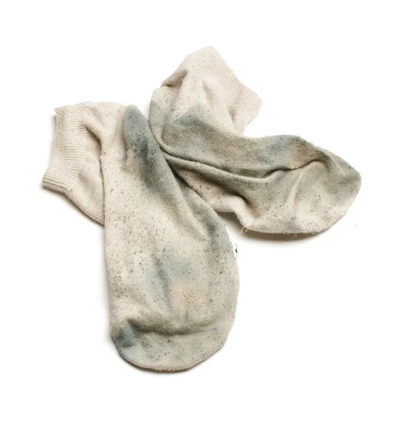 Used socks isolated on the white background — Stock Photo, Image