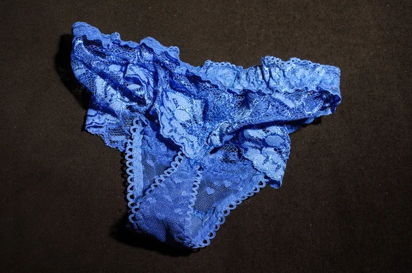 Lingerie sexy blu — Foto Stock