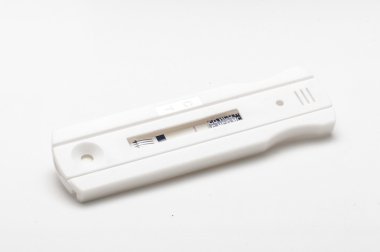 Negative pregnancy test isolated on the white background