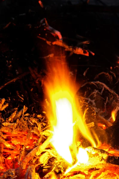 Fire long time exposure — Stock Photo, Image