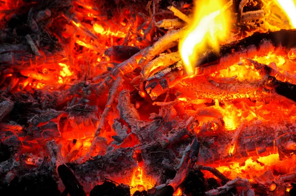 Fire flame and ember abstract — Stock Photo, Image