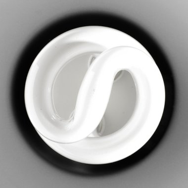 Kompakt Floresan lamba Üstten Görünüm