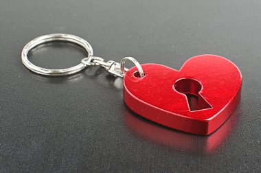 Sevgililer günü hediyesi Kırmızı kalp şekli fob