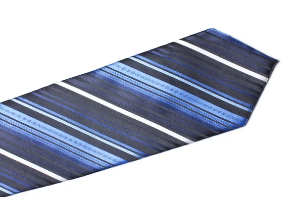 Modrá kravata zblízka — Stock fotografie