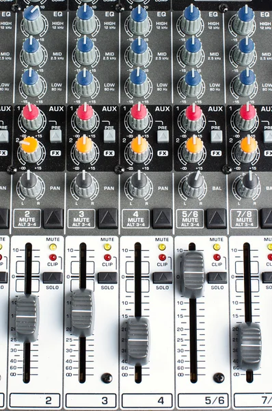 Sound engineering controls — Stock Photo, Image