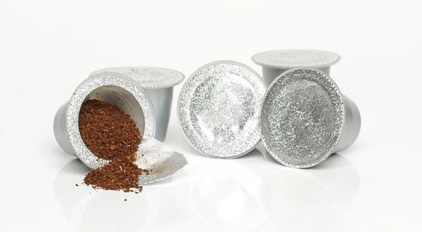 Plastik kahve kapları Paketli