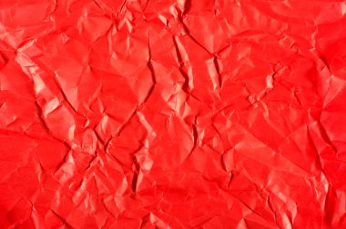 Kırmızı kağıdı ile kırışıklıklar soyut