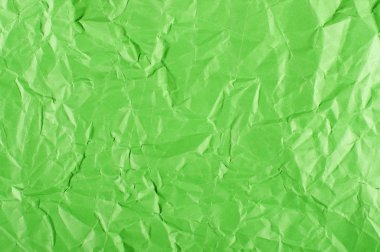 Soyut buruşuk yeşil kağıt