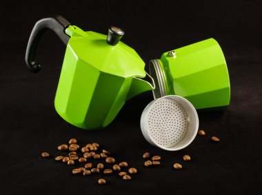 Espresso kahve hazırlama çaydanlık mutfak malzemesi