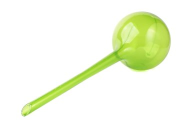 Beyaz arka plan üzerinde izole küre sulama houseplant