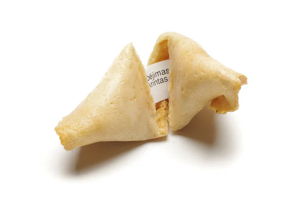 Proces otevírání fortune cookie — Stock fotografie