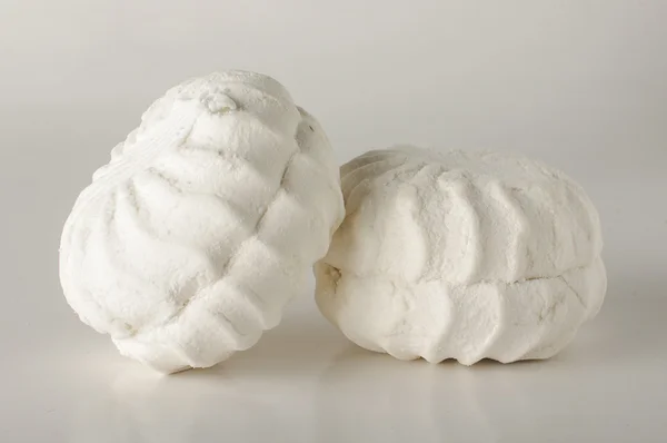 Sweet sugar dessert white marshmallows isolated — Stock Photo, Image