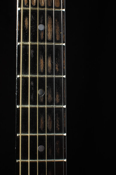 Musical instrument 6 strings guitar detail