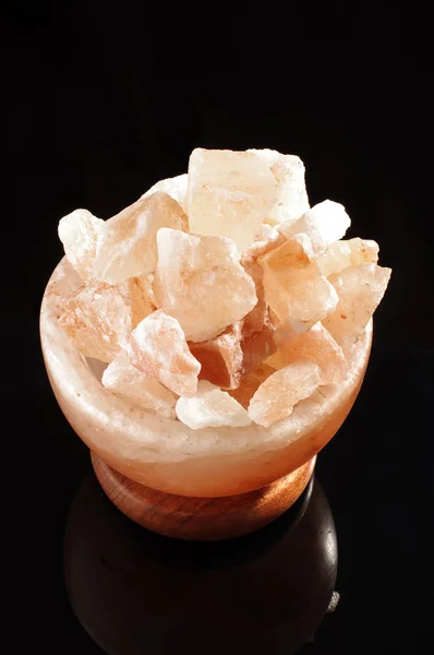 Λάμπα με αλάτι Ιμαλαϊων διακοσμητικής απομονωθεί — Φωτογραφία Αρχείου