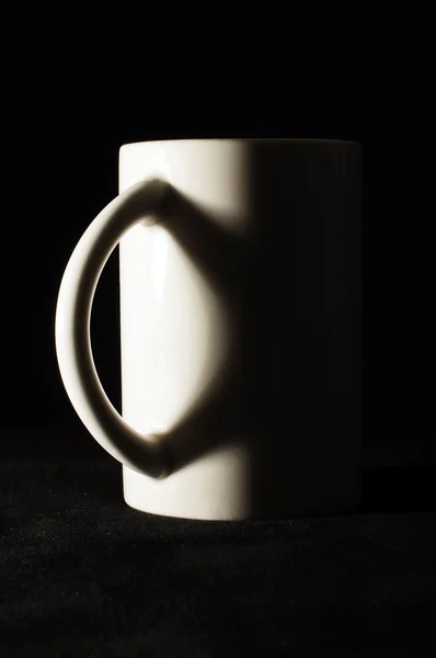 Kahve kupa stüdyo yan aydınlatma — Stok fotoğraf