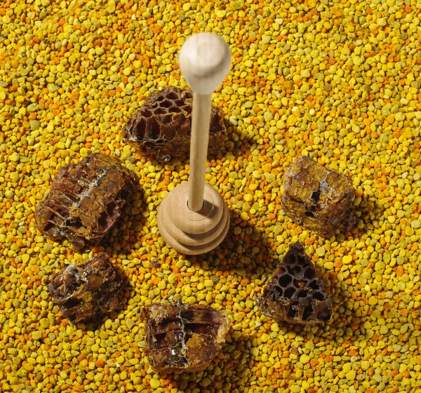 Wóz miodu i produktów pszczelich naturalne — Zdjęcie stockowe