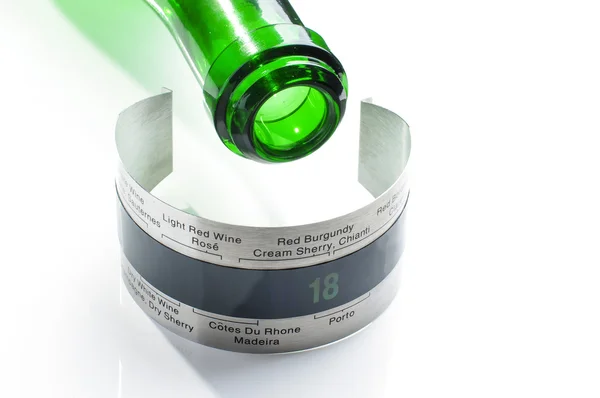 Термометр вина з нержавіючої сталі — стокове фото