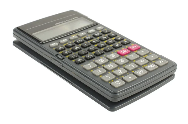 Kalkulator nauki na białym tle na białym tle — Zdjęcie stockowe