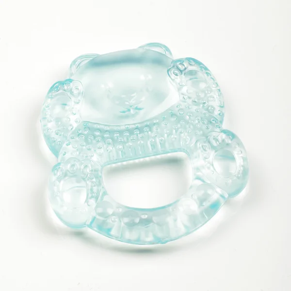 Τα μωρά οδοντοφυΐας, δροσερό νερό των ούλων απομονωθεί σε λευκό φόντο — Φωτογραφία Αρχείου