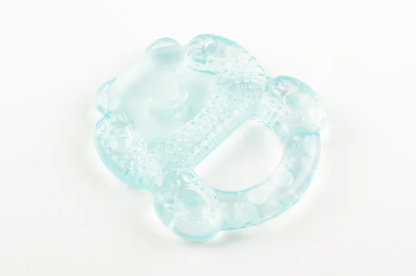 Teether de água para bebês isolados em fundo branco — Fotografia de Stock