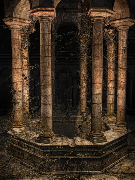 Vecchio pozzo gotico — Foto Stock
