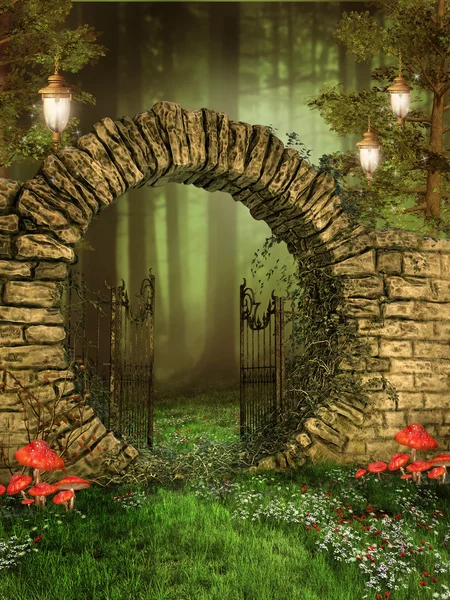 Entrance to a forest — Stock Image Entrance to a forest Stock Photo