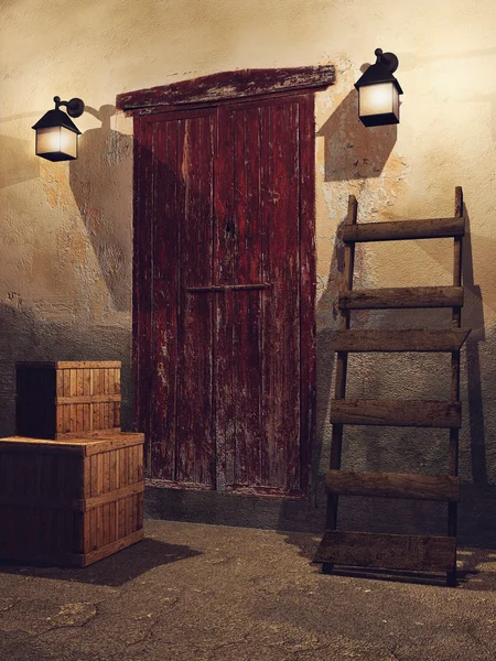 Πόρτα ενός αχυρώνα — Φωτογραφία Αρχείου