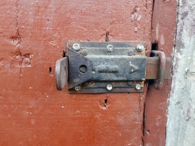 Eski kapı kilidi. Retro mimari