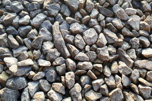 Natural Stone Pebble Material Texture Background Stone Background Dark Gravel — Stock Photo, Image
