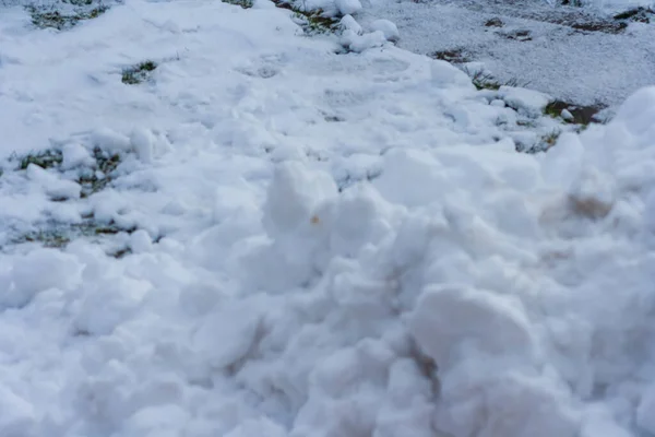 Zware Zware Sneeuwval Weeralarm Winter Van Eeuw Oogsten Van Witte — Stockfoto