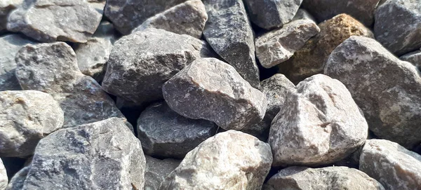 Gravel Outdoor Road Closeup Gravel Texture Stone Pattern Small Rocks — Stock Photo, Image