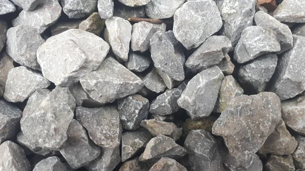 砂利道の質感 小さな灰色の小石のパターン 石造地 — ストック写真