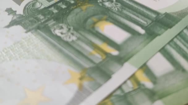 Billete 100 Euros Moneda Europea — Vídeos de Stock