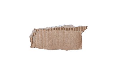 Atık maddeleri temsil eden desenli bir yüzeyi olan bir karton parçası. Çevre dostu temalar, geri dönüşüm kampanyaları veya ambalaj tasarımları için ideal.