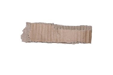 Yaratıcı projelerin geri dönüşüm temaları veya ambalaj tasarımı için uygun desen ve renk varyasyonlarını gösteren beyaz bir arkaplanda gösterilen parçalı karton parçası.