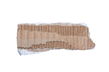 Katmanlı yapıyı ve mukavva malzemelerin çeşitli tasarım uygulamaları için özgün kalıplarını gösteren desenli bir karton parçasının yakın plan görüntüsü.