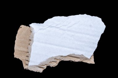 Siyah arka planda beyaz ve kahverengi kağıt parçalarına ayrılmış. Bu doku, çeşitli yaratıcı projelerdeki el sanatları ve sanatsal sunumlar için bir tuval görevi görmektedir..