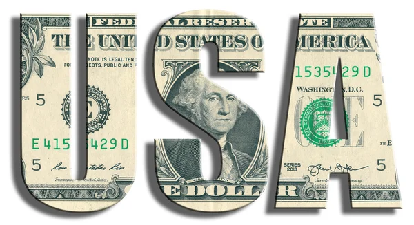 EUA Estados Unidos da América. Textura do dólar americano . — Fotografia de Stock