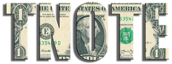 TNOTE - American 10 year government bonds. US Dollar texture. — Stock Photo, Image