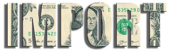 Import. US Dollar texture. — Stock Photo, Image