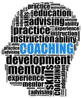 Coaching or self development concept clipart