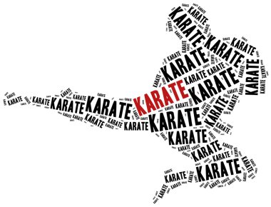 Karate fighter. clipart