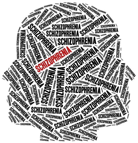 Schizophrenie oder Konzept für psychische Erkrankungen. — Stockfoto