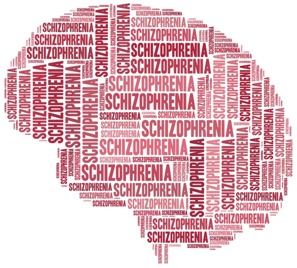 Schizophrenie oder Konzept für psychische Erkrankungen. — Stockfoto