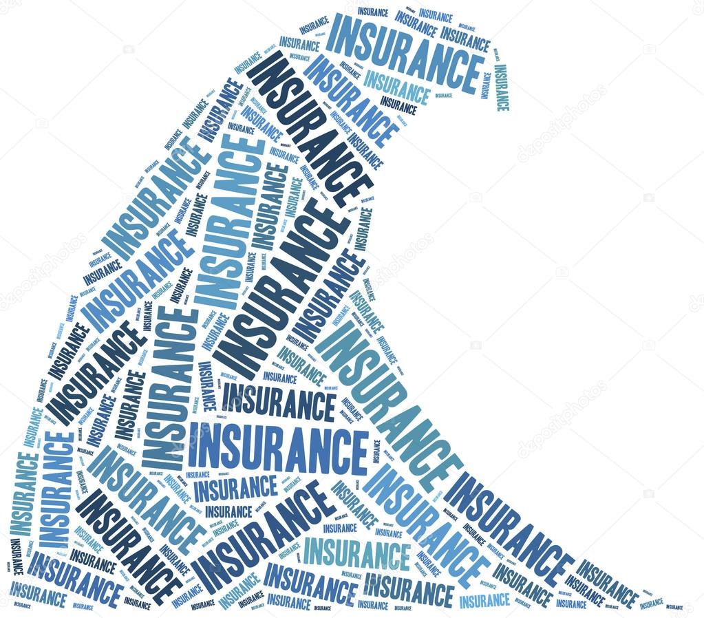 Flood insurance. Word cloud illustration.