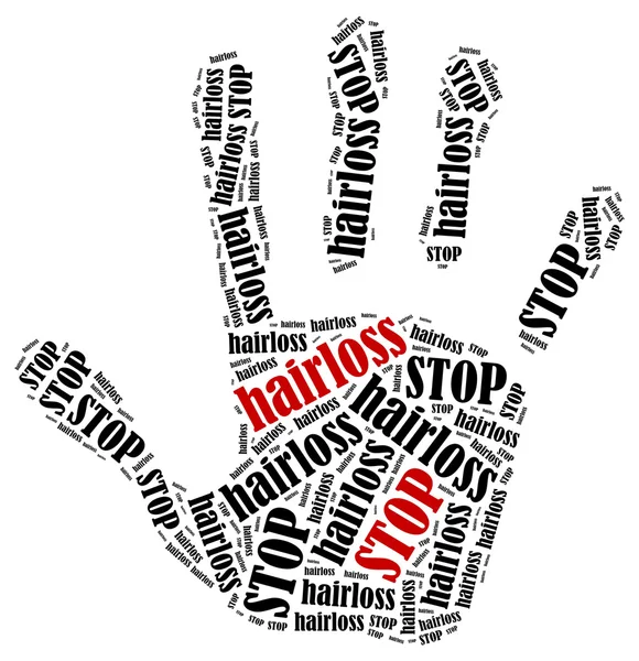 Word cloud illustration in shape of hand print showing protest. — Stock Photo, Image