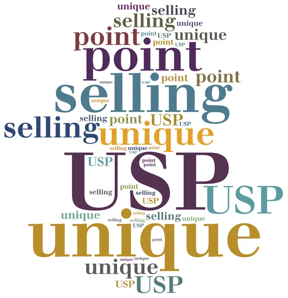 USP. Unique selling point. — Stock Photo, Image