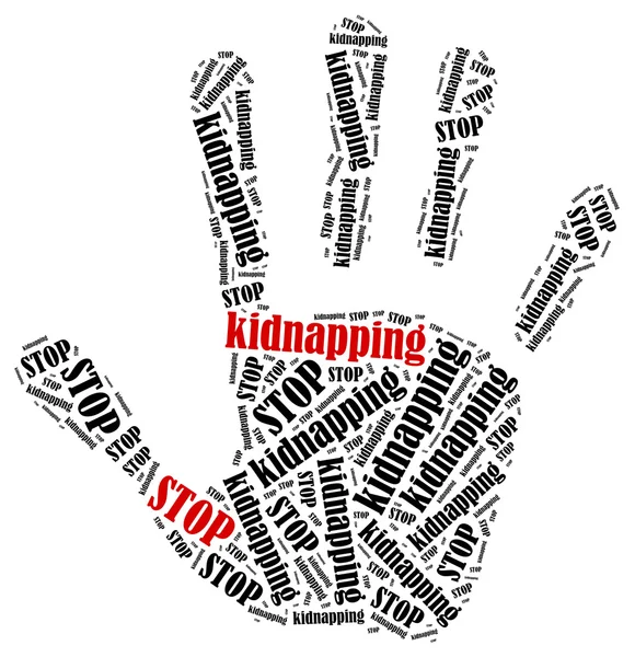 Stop kidnapping. — Stock Photo, Image