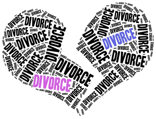 Divorcio de ruptura del matrimonio . — Foto de Stock